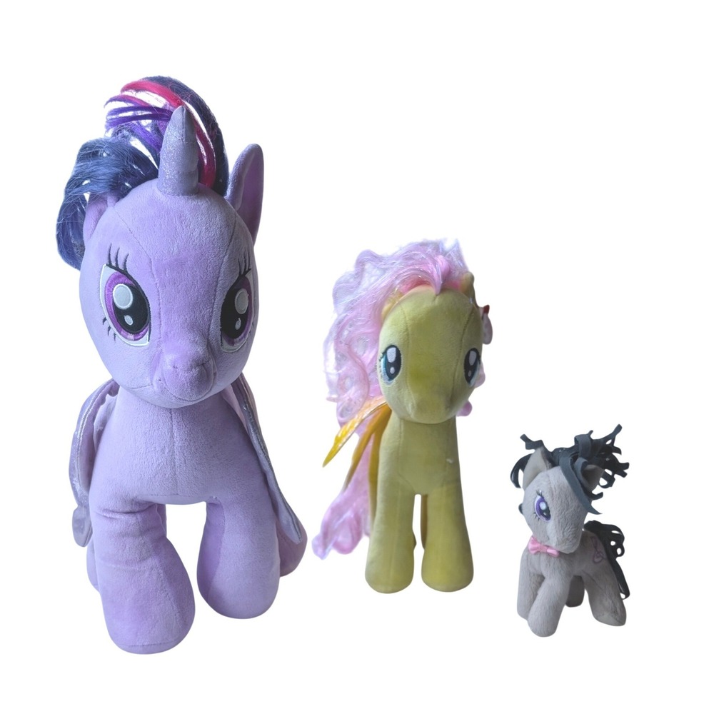 My Little Pony Plush Lot Twilight Sparkle Fluttershy Octavia Build-a-Bear TY